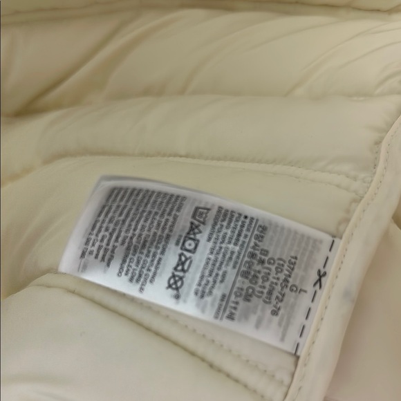 GAP Cold Control Quilted Vest Leopard Print with High Collar girls size L - Picture 6 of 7